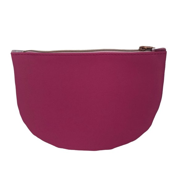 Ipsy Pink Floral Roses Zippered Bag w/ Charm Cosmetics Makeup Pouch Coin Boujee - Picture 3 of 4